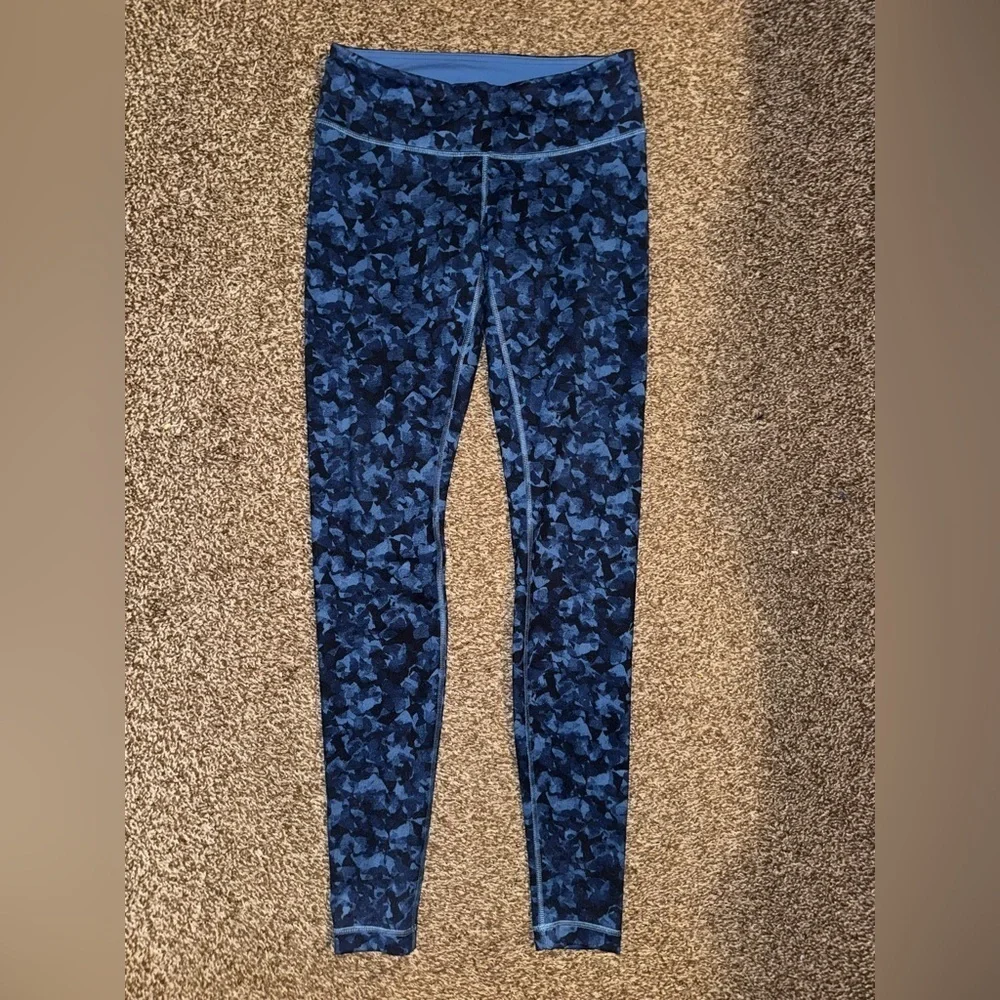 Lululemon Mystic Jungle Hawk Blue Leggings